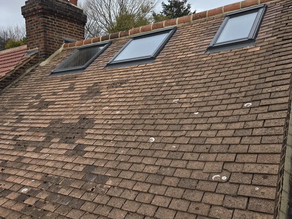 Rear dormer roof windows on a Beckenham loft conversion, seen from outside