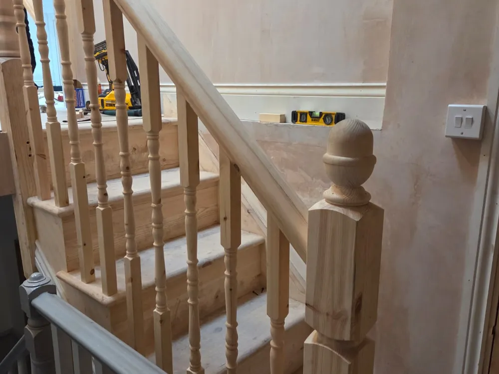 New timber staircase in a Beckenham two-bedroom loft conversion
