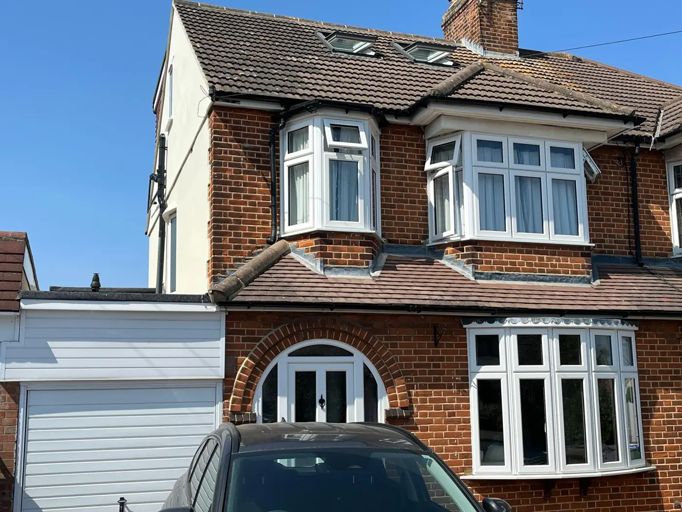 Semi-detached home with a completed rear dormer loft conversion
