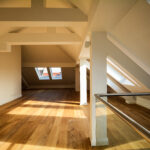 Loft conversion with white walls